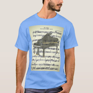 Fur Elise Beethoven Piano Sheet Music  Kijk T-shirt