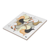 Fur Ellie Ceramic Tile Tegeltje (Zijkant)