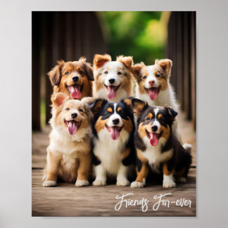 Fur-ever Friends: Schattige Puppy Poster
