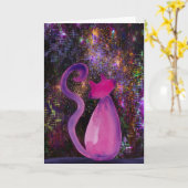 Fur-Ever in Our Hearts Cat Sympathy Card Kaart (Gele Bloem)