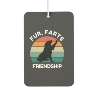 Fur, Farts, Friendship - Funny Dog Lover Retro Luchtverfrisser
