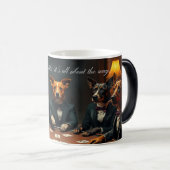 Fur-get the Odds – Magical Morphing Poker Dogs Mug (Devant droit)
