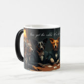 Fur-get the Odds – Magical Morphing Poker Dogs Mug (Devant gauche)