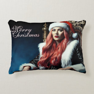 Fur & Leather Diva – Prettig kerstfeest Accent Kussen