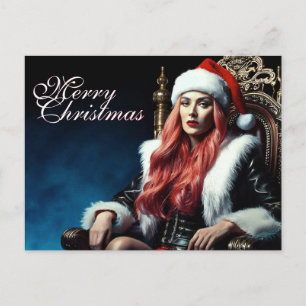 Fur & Leather Diva – Prettig Kerstfeest Feestdagenkaart