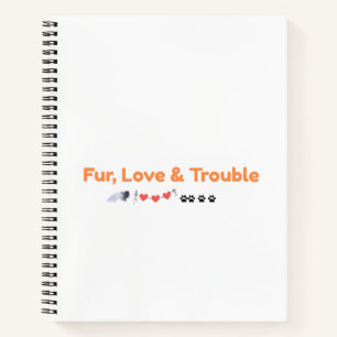 Fur Love & Trouble Knuffeldier Liefhebber Notitieb Notitieboek