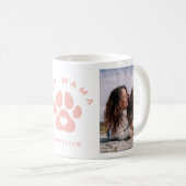 Fur Mama Chien Photo Collage Café Mug Cup (Devant droit)
