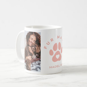 Fur Mama Dog Photo Collage Coffee Mok Cup