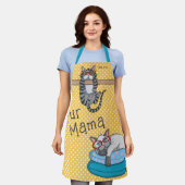 Fur Mama Funny Whimsical Cats Personated Name Schort (Gedragen)