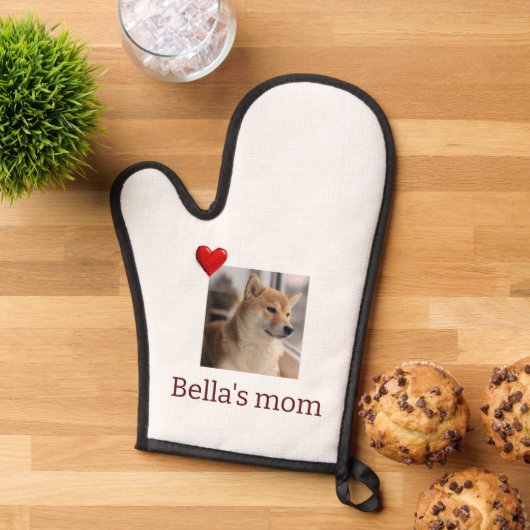 Fur Mama Love – Cute Dog Photo Oven Mitt (De haut en bas)
