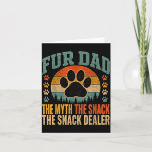 Fur Papa De Mythe De Snack Er Grappige Hond Poot Kaart