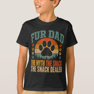 Fur Papa De Mythe De Snack Er Grappige Hond Poot T-shirt