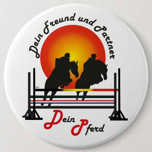 Für Pferde und Pferdesport Liebhaber Button (Voorkant)