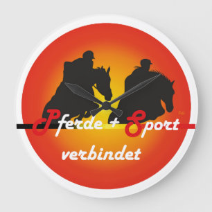 Für Pferde und Pferdesport Liebhaber Uhr Grote Klok