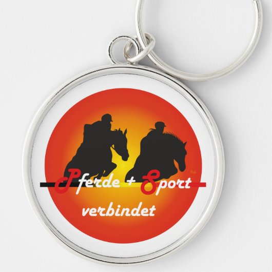Für Pferdesport Liebhaber Schlüsselanhänger Sleutelhanger (Voorkant)