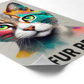 Fur Real : Poster d'un chat arc-en-ciel (Coin)