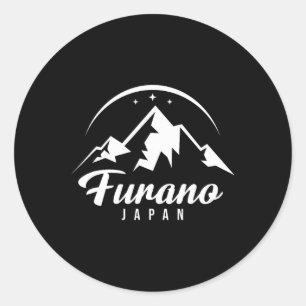 Furano Japan Ski Resort Skiën Snowboarding Ronde Sticker