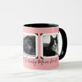 Furbaby Mom Three Pet Photos cadeau Mug (Devant droit)