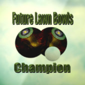 Fure Lawn Bowls Champion, Window Cling Raamsticker (Vel 3)