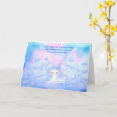 Furet de neige de carte de voeux (Fleur jaune)