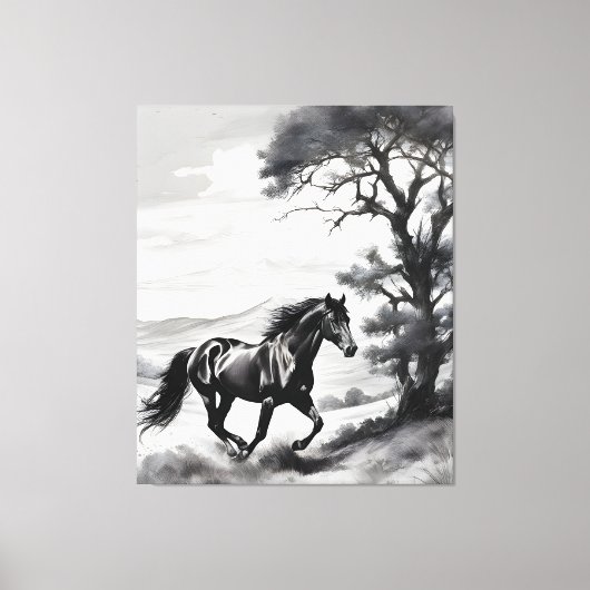 Fúria Equina Canvas Afdruk (Voorkant)