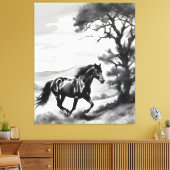 Fúria Equina Canvas Afdruk (Insitu (Woonkamer))