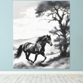 Fúria Equina Canvas Afdruk (Insitu (Houten vloer))