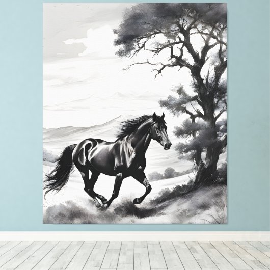 Fúria Equina Canvas Afdruk (Insitu (Houten vloer))