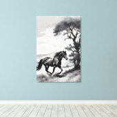 Fúria Equina Canvas Afdruk (Insitu (Houten vloer))