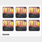 Furie Vierkante Sticker (Vel)