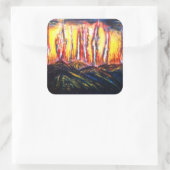 Furie Vierkante Sticker (Tas)