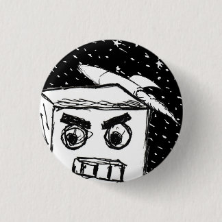 Furies Fast KARL de Robot, met raket in de ruimte Ronde Button 3,2 Cm