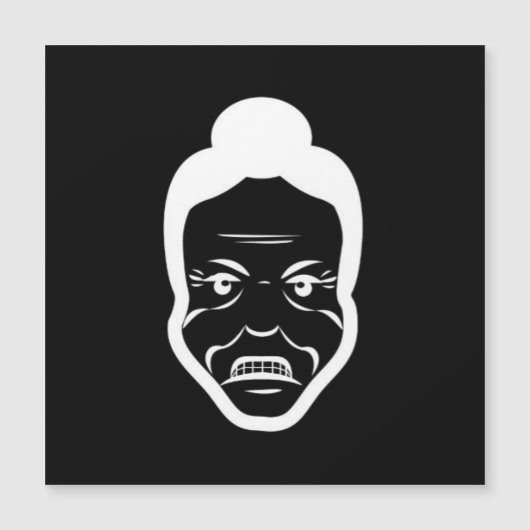 Furious Bun Granny – Fridge Magnet (Devant)