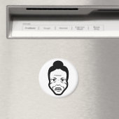 Furious Bun Granny – Fridge Magnet (In Situ (Lave-vaisselle))
