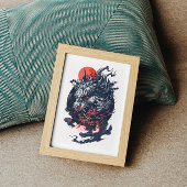 Furious Dragon Head Poster