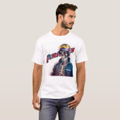 Furious Rider : Edgy Skeleton Biker T-shirt (Devant entier)