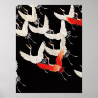 Furisode met een Myriad Flying Cranes