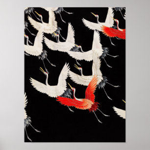 Furisode met een Myriad Flying Cranes Poster