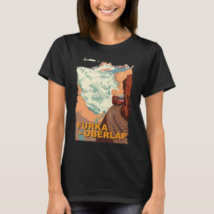 Furka-Oberlap Zwitserse Alpen Trein Reizen T-shirt