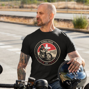 Furka Pas Zwitserland Motorfiets T-shirt