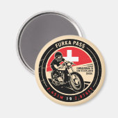 Furka Pass | Zwitserland | Motorfiets Magneet (Voorkant / Achterkant)