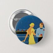 Furness ~ Queen of Bermuda Ronde Button 5,7 Cm (Voorkant /achterkant)