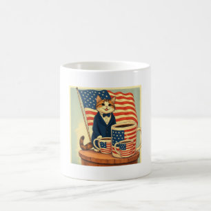 Furreedom Brew – Patriotic Cat Coffee Mok