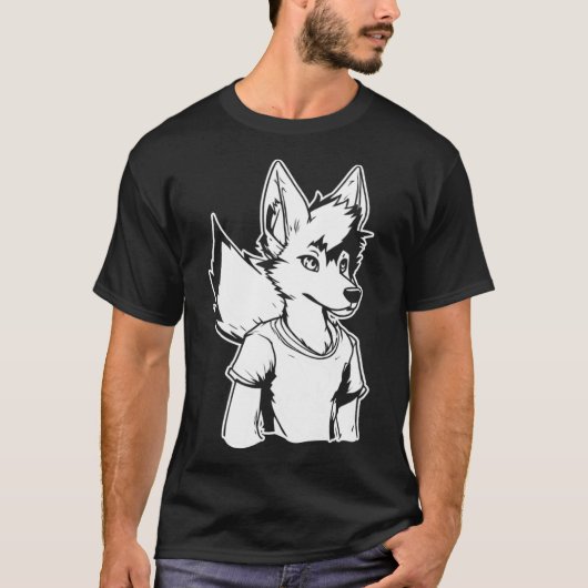 Furries Fursona Cosplay Furry Fandom T-shirt (Voorkant)