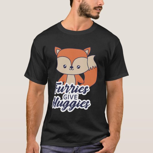 Furries Give Huggies T-shirt (Voorkant)