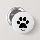 Furry badge ronde button 5,7 cm (Voorkant /achterkant)