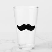 Furry Black Mustache Glas (Voorkant)