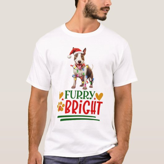 Furry & Bright Bull Terrier T-shirt (Voorkant)