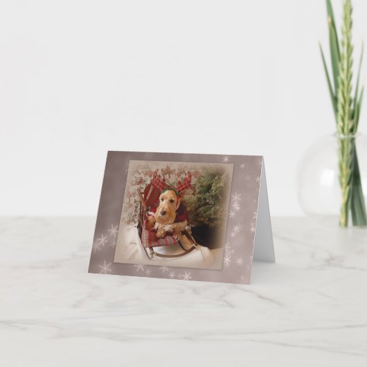 Furry & Bright Kerstfeest Feestdagen Kaart (Voorkant)