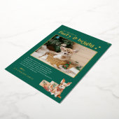 Furry & Bright | Kerstkaart voor huisdieren Folie Feestdagenkaart (Gedraaid)